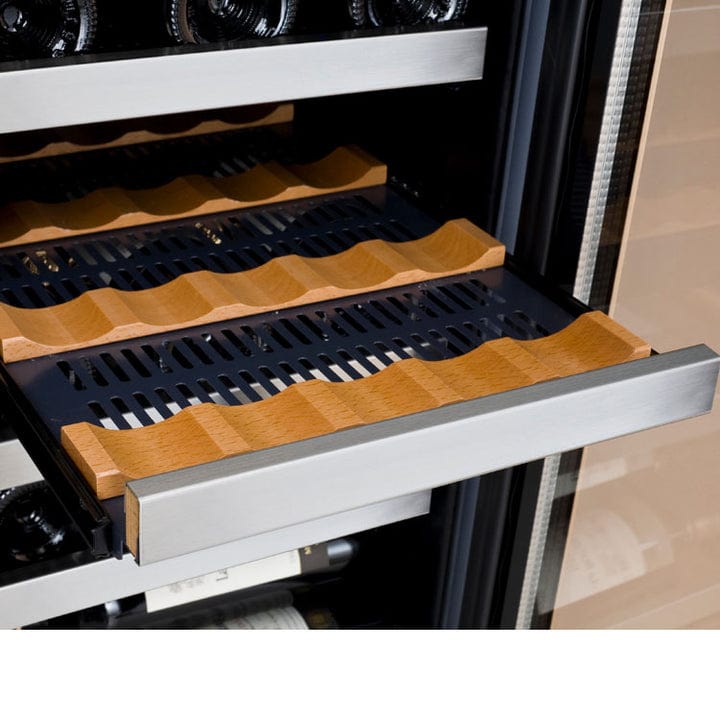 Allavino Residential Silver 30" Wide FlexCount II Tru-Vino 30 Bottle/88 Can Dual Zone Stainless Steel Built-In Wine Refrigerator/Beverage Center