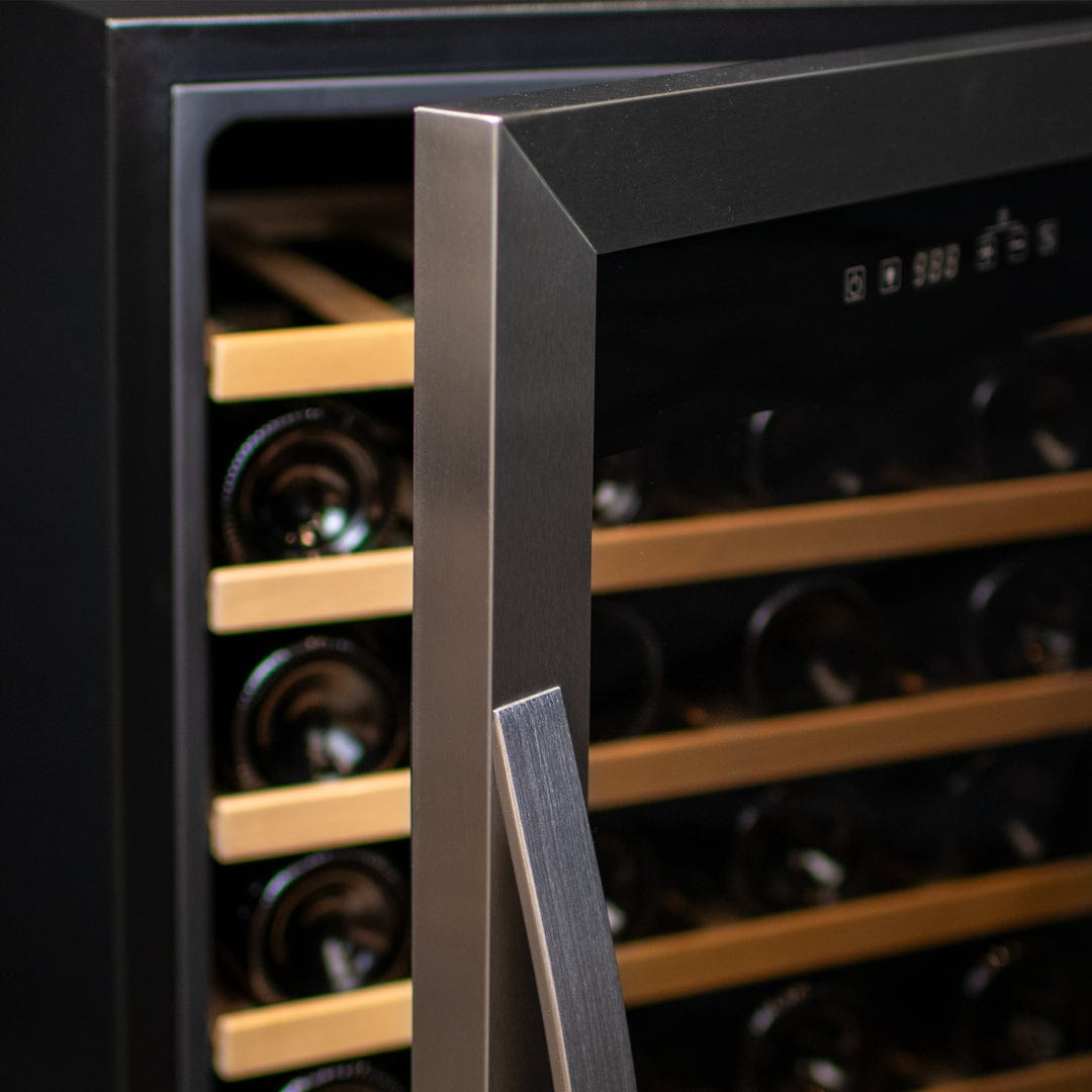 Allavino Residential Silver Cascina Series 33 Bottle Single Zone Freestanding Wine Refrigerator Cooler with Stainless Steel Door