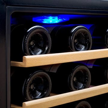 Allavino Residential Silver Cascina Series 50 Bottle Single Zone Freestanding Wine Cooler Refrigerator with Stainless Steel Door