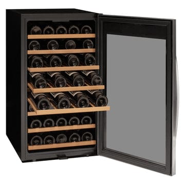 Allavino Residential Silver Cascina Series 50 Bottle Single Zone Freestanding Wine Cooler Refrigerator with Stainless Steel Door