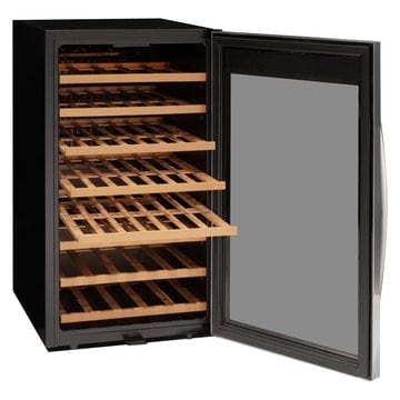 Allavino Residential Silver Cascina Series 50 Bottle Single Zone Freestanding Wine Cooler Refrigerator with Stainless Steel Door