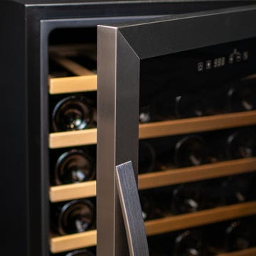 Allavino Residential Silver Cascina Series 50 Bottle Single Zone Freestanding Wine Cooler Refrigerator with Stainless Steel Door