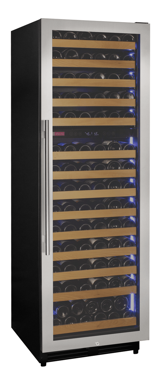 Allavino Residential Silver Reserva Series 154 Bottle 71" Tall Dual Zone Right Hinge Stainless Steel Wine Refrigerator