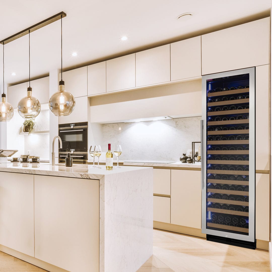 Allavino Residential Silver Reserva Series 163 Bottle 71" Tall Single Zone Right Hinge Stainless Steel Wine Refrigerator