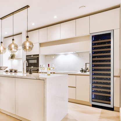 Allavino Residential Silver Reserva Series 163 Bottle 71" Tall Single Zone Right Hinge Stainless Steel Wine Refrigerator
