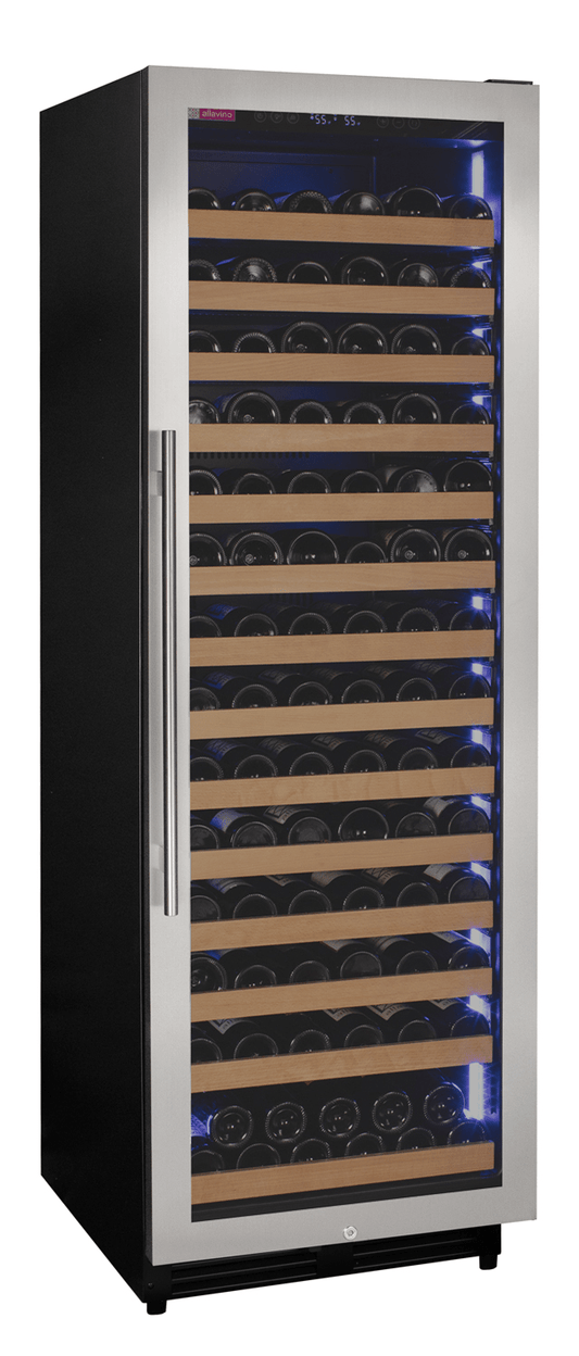 Allavino Residential Silver Reserva Series 163 Bottle 71" Tall Single Zone Right Hinge Stainless Steel Wine Refrigerator