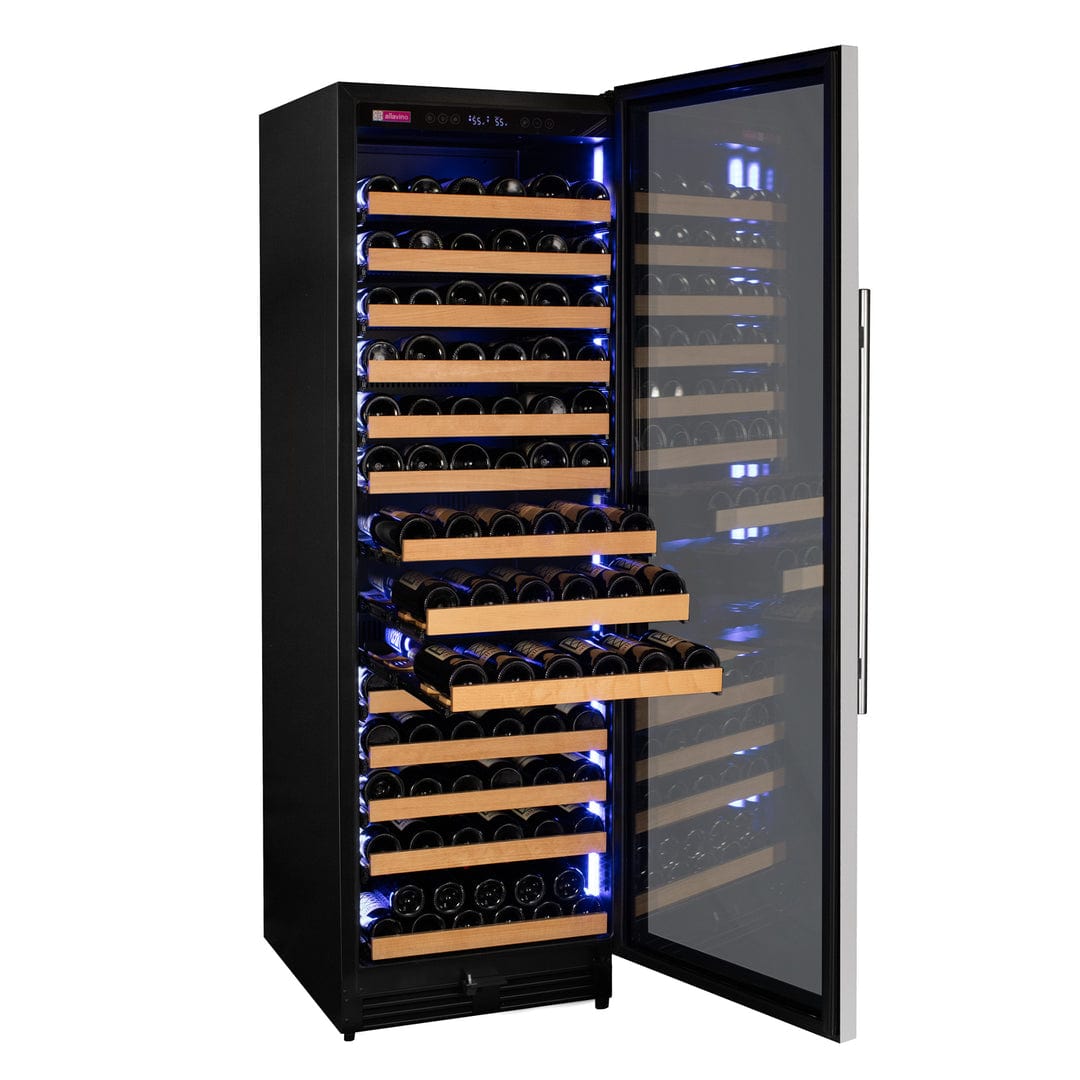 Allavino Residential Silver Reserva Series 163 Bottle 71" Tall Single Zone Right Hinge Stainless Steel Wine Refrigerator