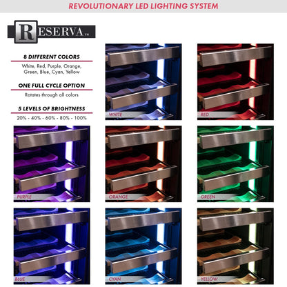Allavino Residential Silver Reserva Series 24" Wide Two Door Stainless Steel Wine Refrigerator/Beverage Center