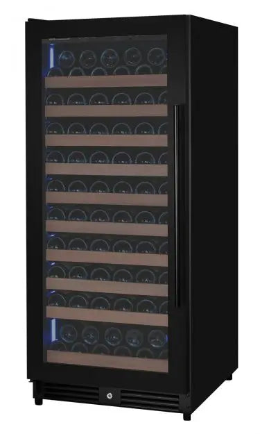 Allavino Residential Single / Black Metal / Left Hinge Reserva Series 24" Wide Tru-Vino FlexCount II 119 Bottle Dual or Single Zone Wine Cabinet VSW11955S