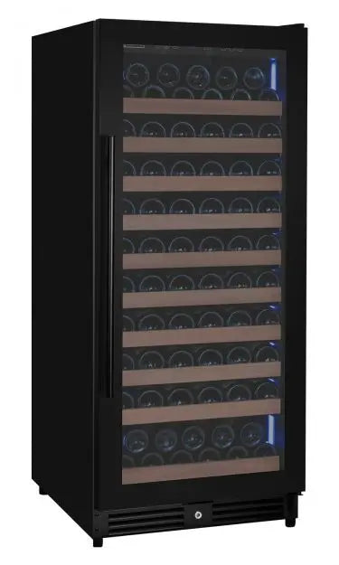 Allavino Residential Single / Black Metal / Right Hinge Reserva Series 24" Wide Tru-Vino FlexCount II 119 Bottle Dual or Single Zone Wine Cabinet VSW11955S