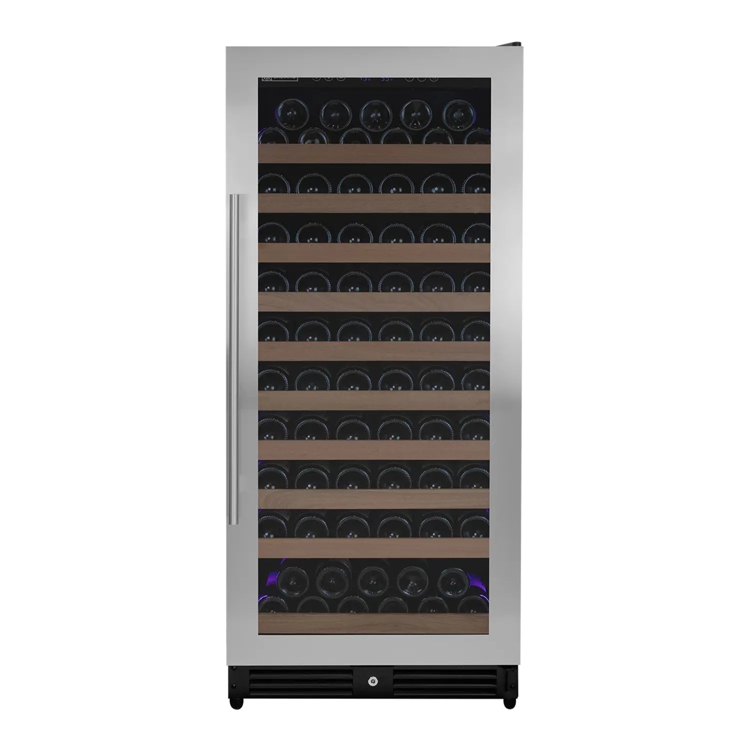 Allavino Residential Single / Stainless Steel / Right Hinge Reserva Series 24" Wide Tru-Vino FlexCount II 119 Bottle Dual or Single Zone Wine Cabinet VSW11955S