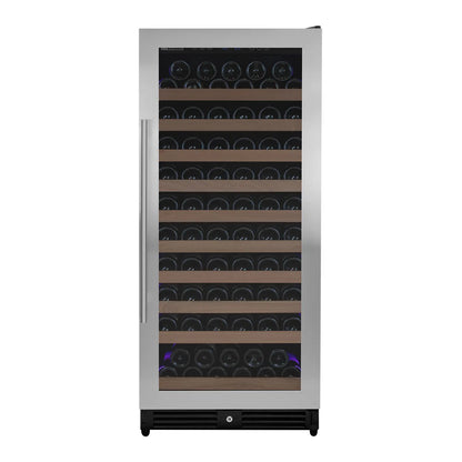 Allavino Residential Single / Stainless Steel / Right Hinge Reserva Series 24" Wide Tru-Vino FlexCount II 119 Bottle Dual or Single Zone Wine Cabinet VSW11955S