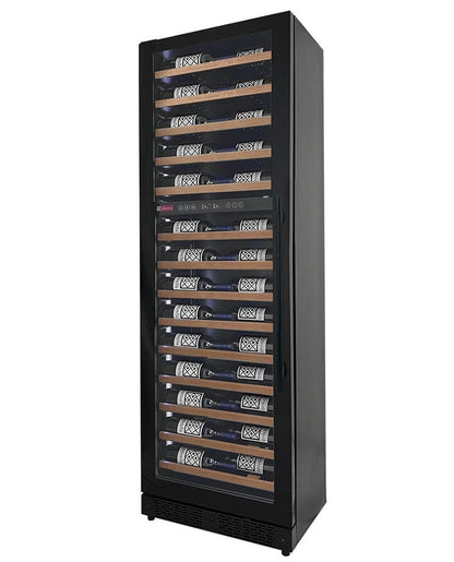 Allavino Residential Single Zone / Left / Wood Reserva Series 67 Bottle 71" Tall Black Shallow Wine Refrigerator Console