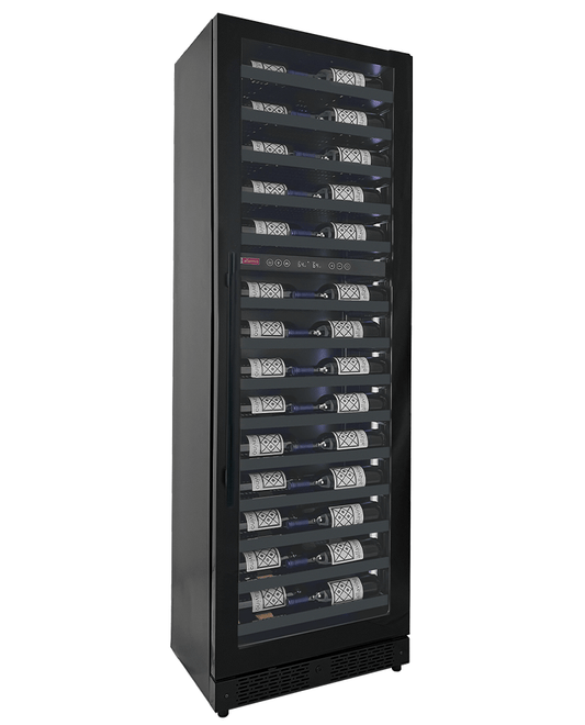 Allavino Residential Single Zone / Right / Metal Reserva Series 67 Bottle 71" Tall Black Shallow Wine Refrigerator Console