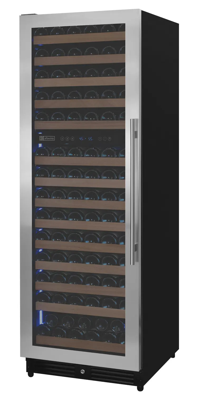 Allavino Residential Stainless steel / Dual zone / Left hand hinge Reserva Series Up To 163 Bottle 71" Tall Wine Refrigerator