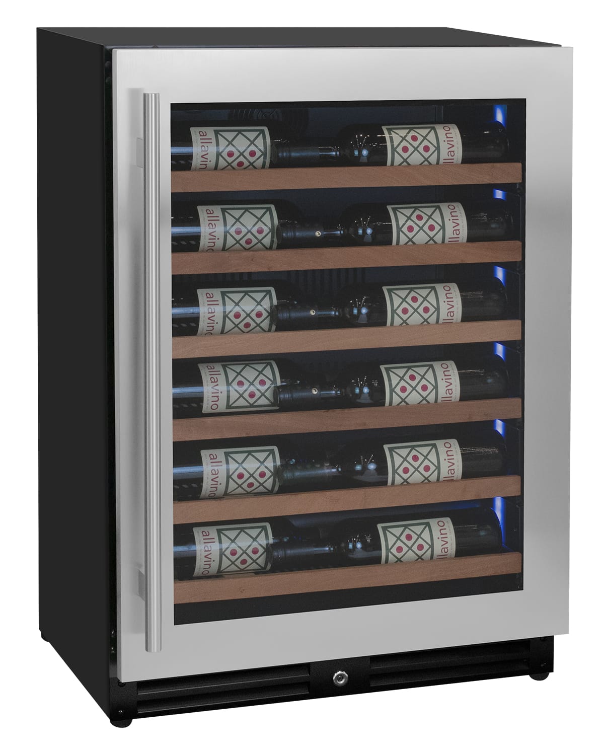 Allavino Wine Cooler Refrigerator Stainless Steel / Single Zone Reserva Series 27 Bottle Shallow Depth Built-in Wine Refrigerator