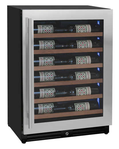 Allavino Wine Cooler Refrigerator Stainless Steel / Single Zone Reserva Series 27 Bottle Shallow Depth Built-in Wine Refrigerator