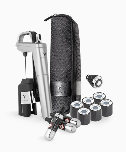 Coravin Silver Timeless Six Plus Wine Preservation System - Keeps Wine Fresh for More than a Year