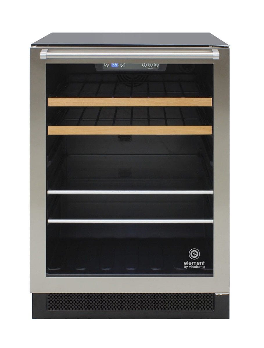 Vinotemp Residential Vinotemp 16 Bottle 106 Can Single Zone Wine and Beverage Fridge Black EL-24THWB