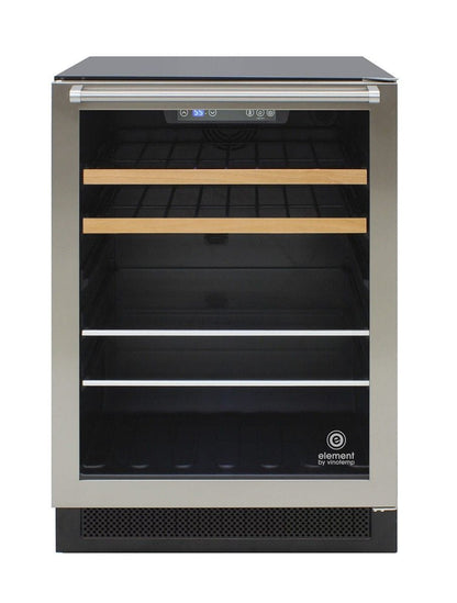 Vinotemp Residential Vinotemp 16 Bottle 106 Can Single Zone Wine and Beverage Fridge Black EL-24THWB