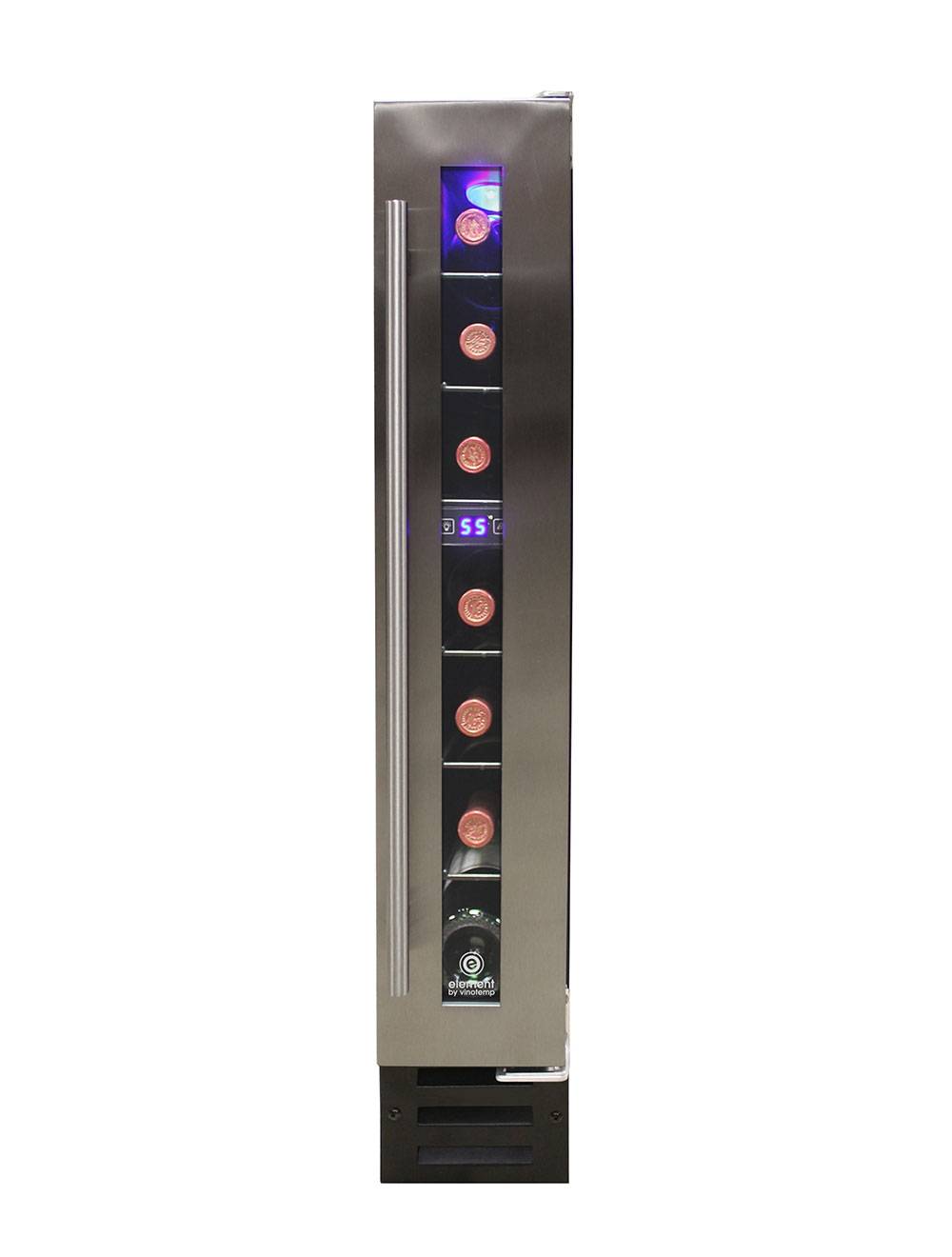 Vinotemp Residential Vinotemp Private Reserve 7 Bottle Single Zone Compact Wine Fridge Black EL-7TSST