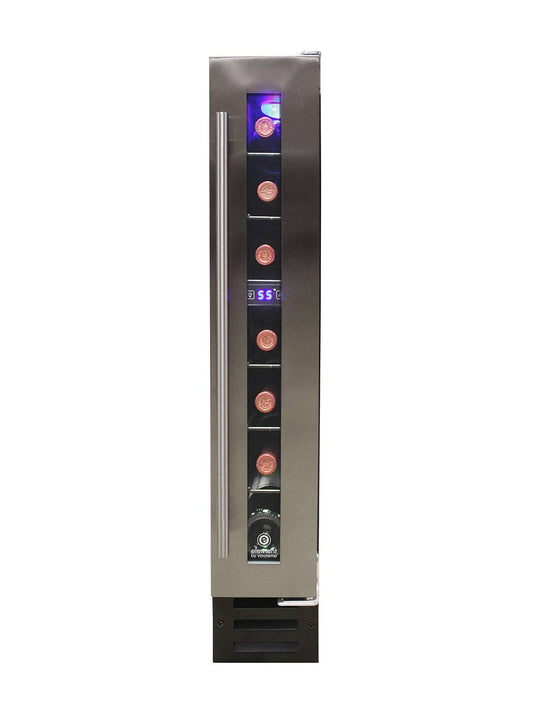 Vinotemp Residential Vinotemp Private Reserve 7 Bottle Single Zone Compact Wine Fridge Black EL-7TSST