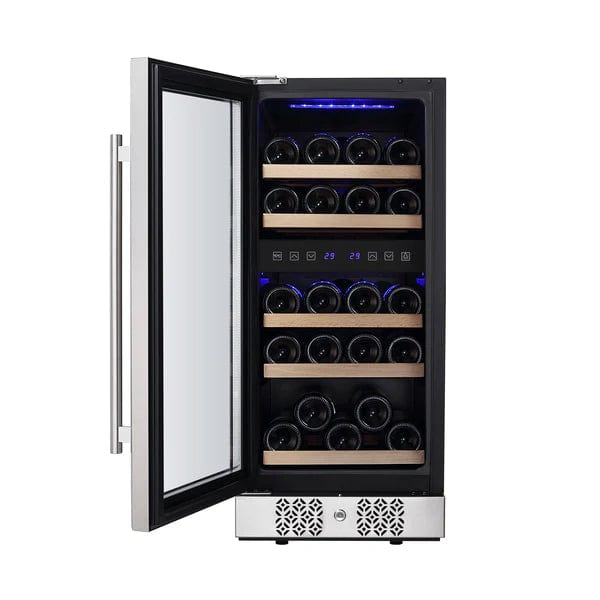 Empava Residential 15 Inch Dual Zone Small Wine Fridge WC02D