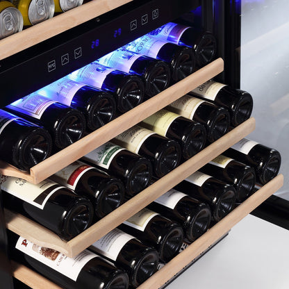 Empava Residential Empava 24 Inch Fridge Dual Zone Wine & Beverage Cooler WC04D