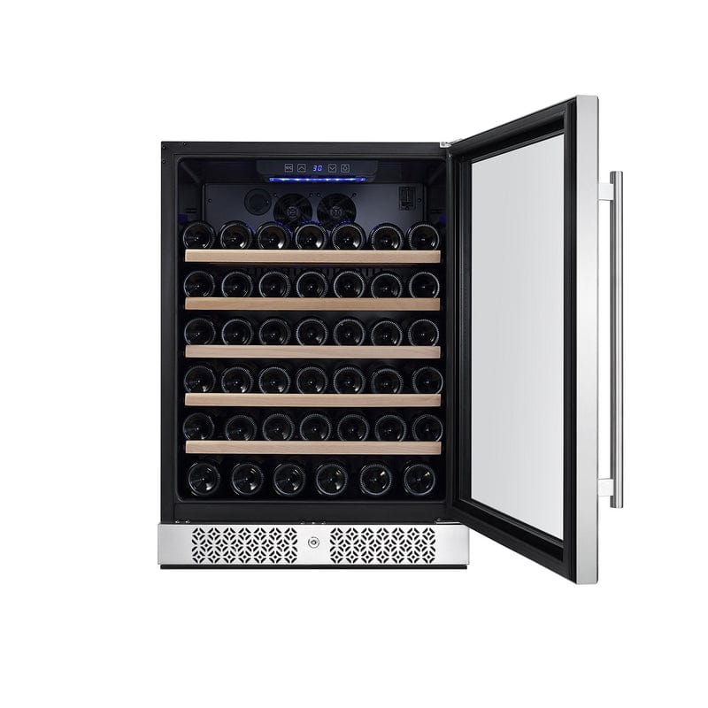Empava Residential Empava 24 Inch Wine Cooler Wine Fridge 52 Bottles WC03S