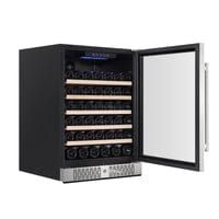 Empava Residential Empava 24 Inch Wine Cooler Wine Fridge 52 Bottles WC03S