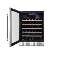 Empava Residential Empava 24 Inch Wine Cooler Wine Fridge 52 Bottles WC03S
