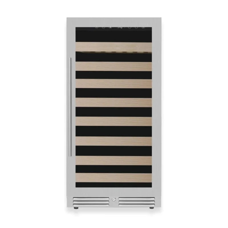 Kingsbottle Residential Collector's 99 Bottle 47-Inch Height Single or Dual Zone Wine Fridge with Modern Glass Door