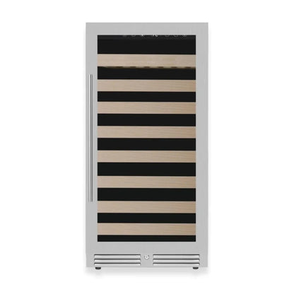 Kingsbottle Residential Collector's 99 Bottle 47-Inch Height Single or Dual Zone Wine Fridge with Modern Glass Door
