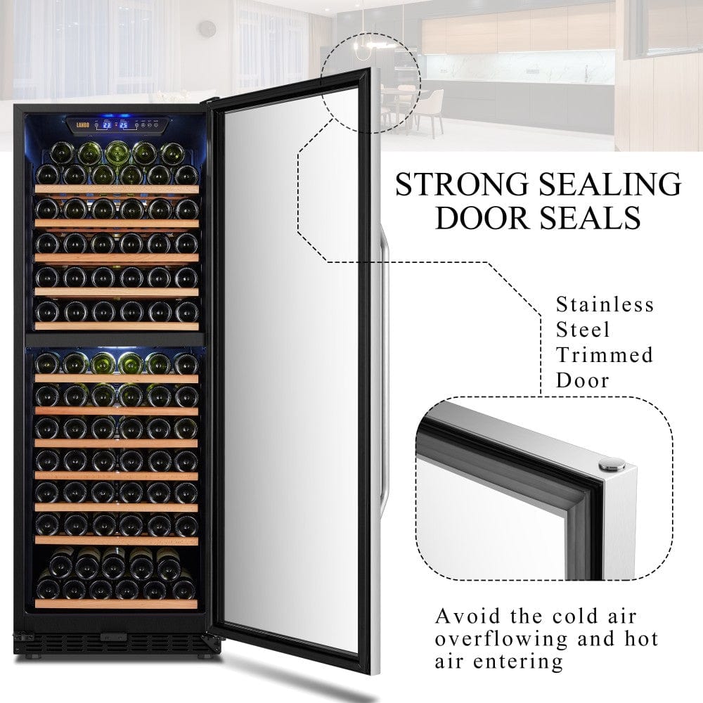 Lanbo Residential Lanbo 138 Bottle Dual Zone Wine Cooler - LW142D