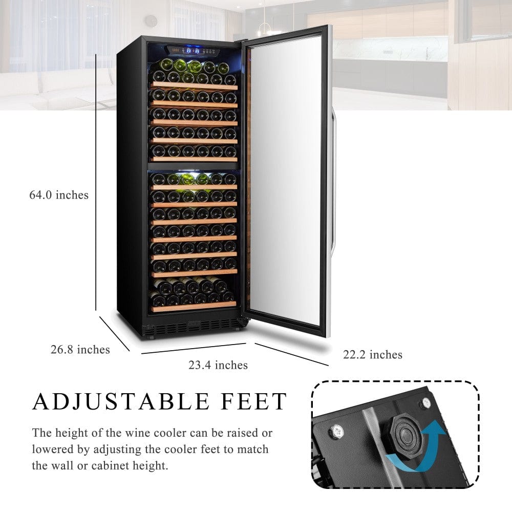 Lanbo Residential Lanbo 138 Bottle Dual Zone Wine Cooler - LW142D
