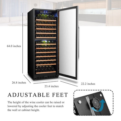 Lanbo Residential Lanbo 138 Bottle Dual Zone Wine Cooler - LW142D