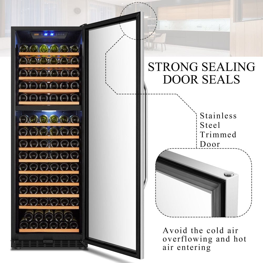 Lanbo Residential Lanbo 160 Bottle Dual Zone Wine Cooler - LW165D