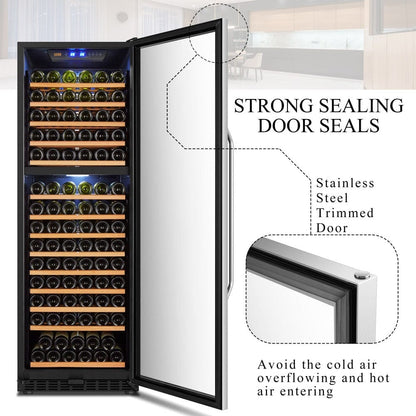 Lanbo Residential Lanbo 160 Bottle Dual Zone Wine Cooler - LW165D