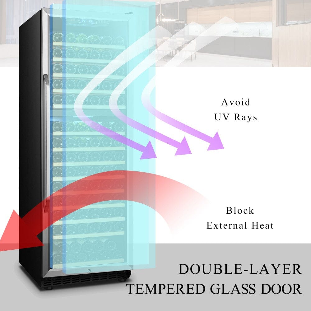Lanbo Residential Lanbo 160 Bottle Dual Zone Wine Cooler - LW165D