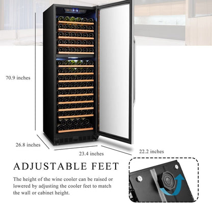 Lanbo Residential Lanbo 160 Bottle Dual Zone Wine Cooler - LW165D