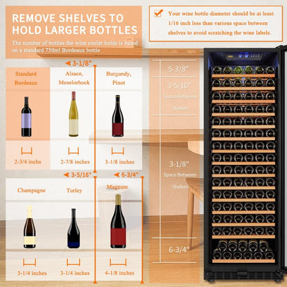 Lanbo Residential Lanbo 171 Bottle Single Zone Wine Cooler - LW177S