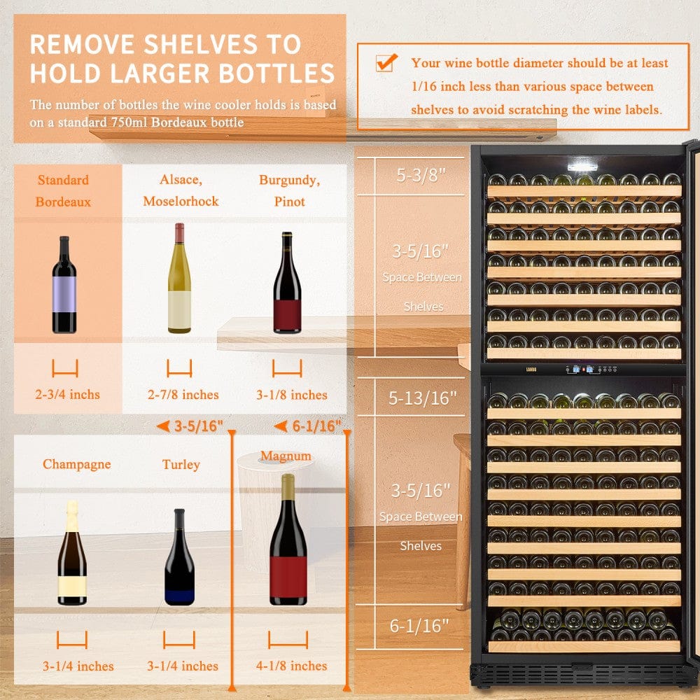 Lanbo Residential Lanbo 287 Bottle Dual Zone Wine Cooler - LW306D