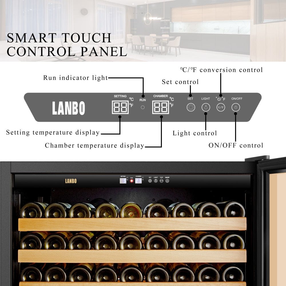 Lanbo Residential Lanbo 289 Bottle Single Zone Wine Cooler - LW321S