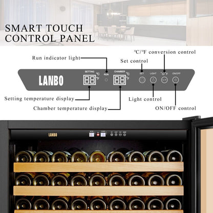 Lanbo Residential Lanbo 289 Bottle Single Zone Wine Cooler - LW321S