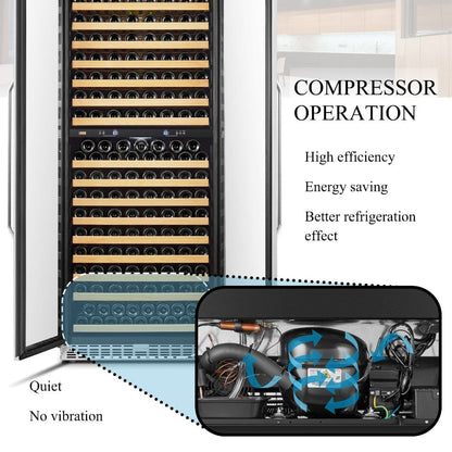 Lanbo Residential Lanbo Luxury 255 Bottles Dual Door Wine Cooler - LW328DD