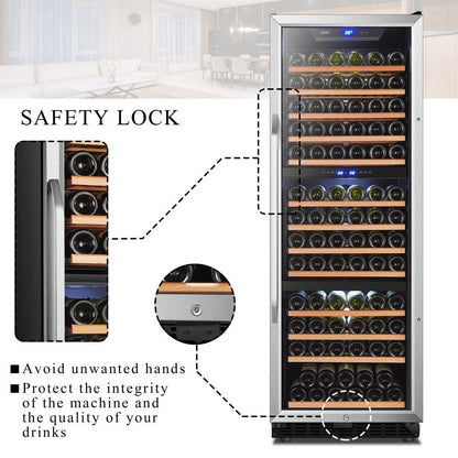 Lanbo Residential Lanbo Luxury 257 Bottles Dual Door Wine Cooler - LW328SD