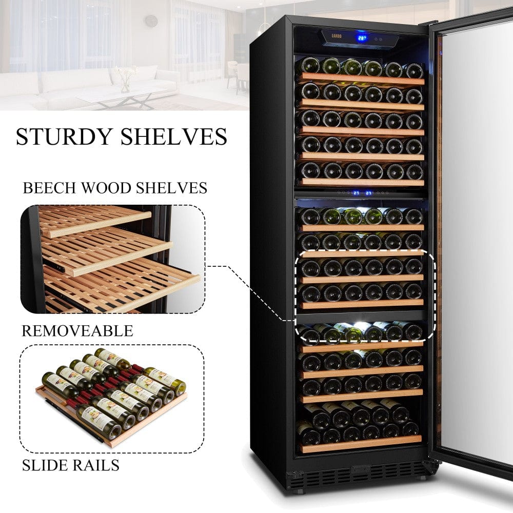 Lanbo Residential Lanbo Luxury 257 Bottles Dual Door Wine Cooler - LW328SD