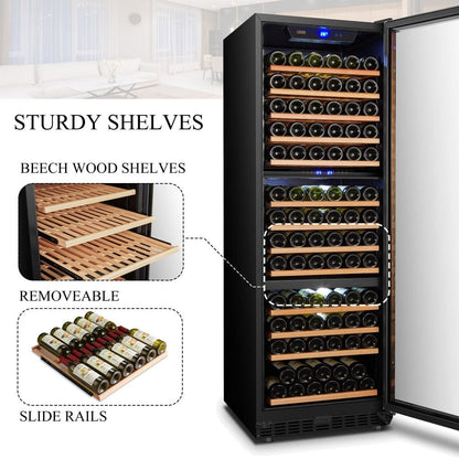 Lanbo Residential Lanbo Luxury 257 Bottles Dual Door Wine Cooler - LW328SD