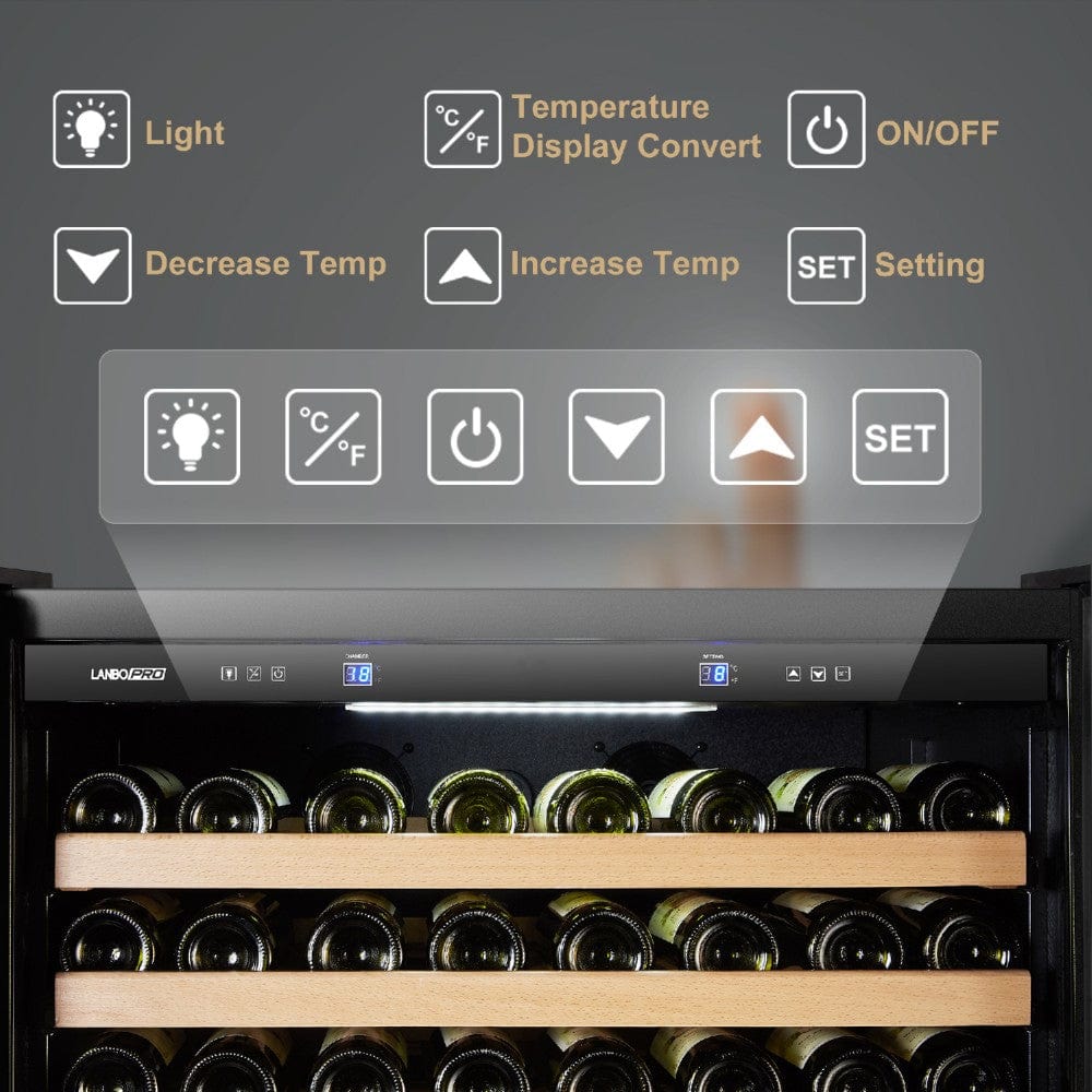 Lanbo Residential LanboPro 257 Bottle Single Zone Wine Cooler - LP328S