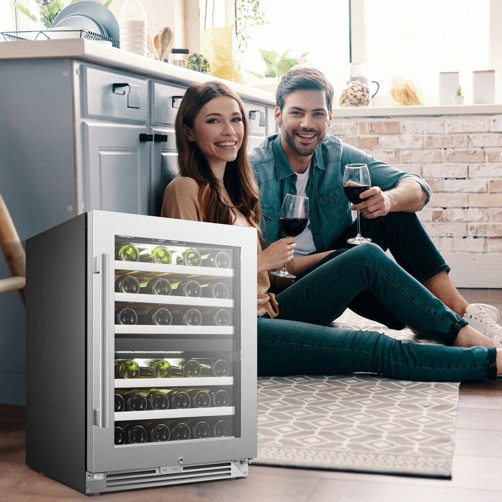 Lanbo Residential LanboPro 44 bottle Dual Zone Wine Cooler - LP54D
